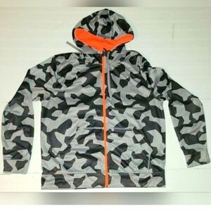 Xersion jcp Hoodie Mens small zip up hoodie pockets top long sleeve camo